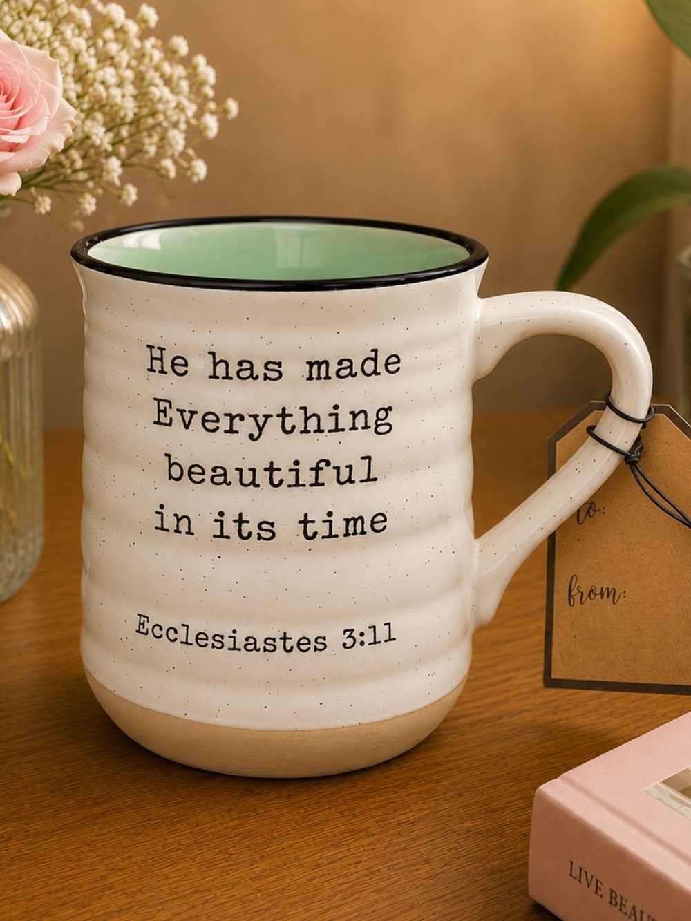 Inspirational mug He has made everything beautiful mug